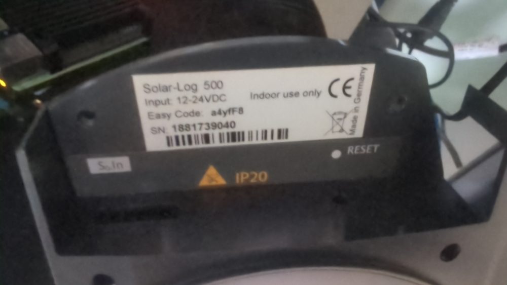 Bringing a Second-Hand Solar-Log 500 Online