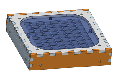 CAD model of the enclosure