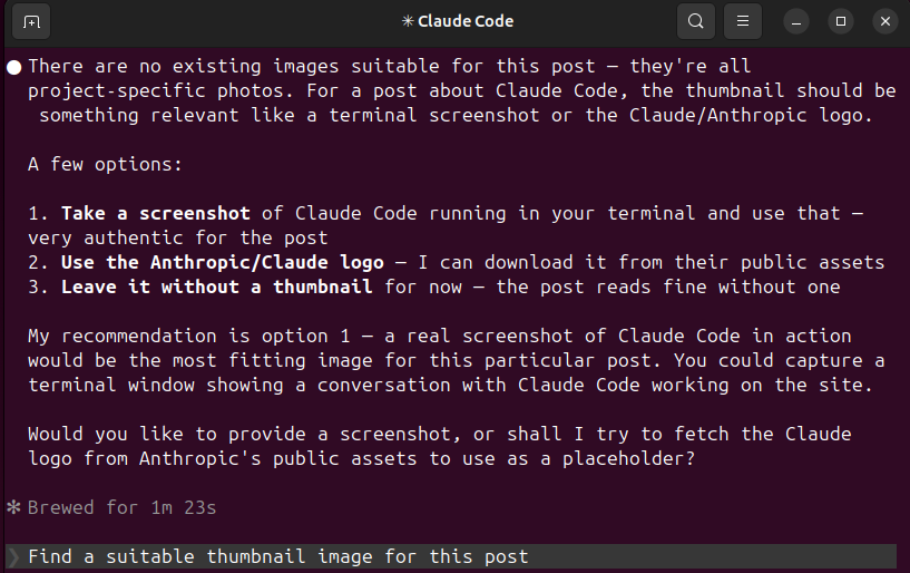 Managing my website with Claude Code